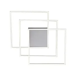 Plafonnier Paul Neuhaus Q-Inigo Led Nickel Mat, 3 Lumieres, Telecommandes