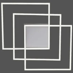 Plafonnier Paul Neuhaus Q-Inigo Led Nickel Mat, 3 Lumieres, Telecommandes