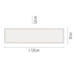 Plafonnier Paul Neuhaus Q-Flag Led Blanc, 1 Lumiere, Telecommandes