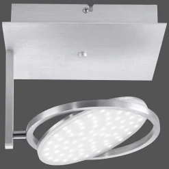 Plafonnier Paul Neuhaus Q-Orbit Led Aluminium, 1 Lumiere, Telecommandes