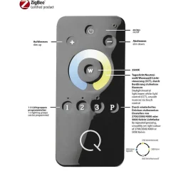 Plafonnier Paul Neuhaus Q-Rosa Led Blanc, 2 Lumieres, Telecommandes
