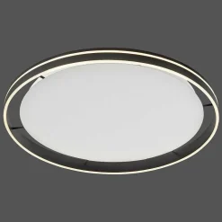 Plafonnier Paul Neuhaus Q-Vito Led Anthracite, 1 Lumiere, Telecommandes