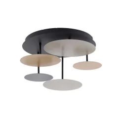 Plafonnier Paul Neuhaus Q-Piato Led Blanc, 1 Lumiere, Telecommandes