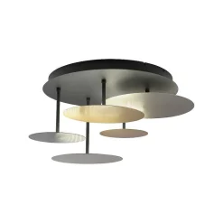 Plafonnier Paul Neuhaus Q-Piato Led Blanc, 1 Lumiere, Telecommandes