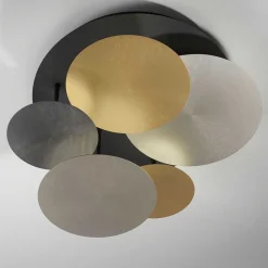 Plafonnier Paul Neuhaus Q-Piato Led Blanc, 1 Lumiere, Telecommandes