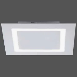 Plafonnier Paul Neuhaus Q-Miran Led Aluminium, 1 Lumiere, Telecommandes, Changeur De Couleurs