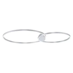 Plafonnier Paul Neuhaus Q-Kate Led Aluminium, 1 Lumiere, Telecommandes