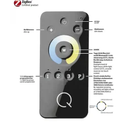 Plafonnier Paul Neuhaus Q-Inigo Led Acier Inoxydable, 2 Lumieres, Telecommandes