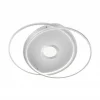 Plafonnier Paul Neuhaus Q-Amira Led Acier Brosse, 1 Lumiere, Telecommandes