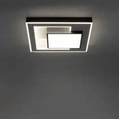 Plafonnier Paul-Neuhaus Q-Alta Led Noir, 1 Lumiere, Telecommandes