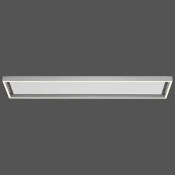 Plafonnier Paul-Neuhaus Q-Kaan Led Acier Brosse, 2 Lumieres, Telecommandes