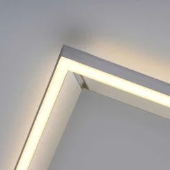 Plafonnier Paul-Neuhaus Q-Kaan Led Acier Brosse, 2 Lumieres, Telecommandes