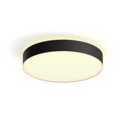 Plafonnier Philips Hue Enrave Led Noir, 1 Lumiere, Telecommandes