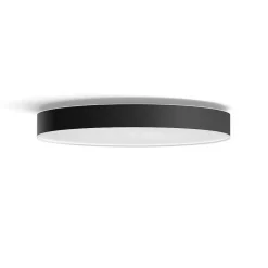 Plafonnier Philips Hue Enrave Led Noir, 1 Lumiere, Telecommandes