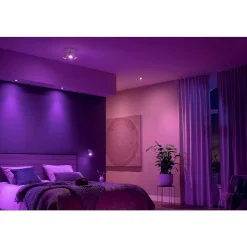 Plafonnier Philips Hue Fugato Led Blanc, 1 Lumiere, Changeur De Couleurs