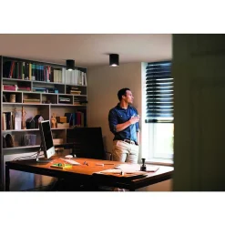 Plafonnier Philips Hue Pillar Led Noir, 1 Lumiere