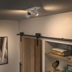 Plafonnier Philips Hue Runner Led Blanc, 2 Lumieres, Telecommandes