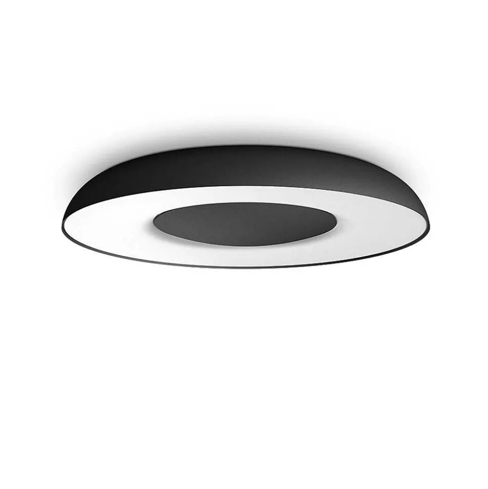 Plafonnier Philips Hue Still Led Noir, 1 Lumiere, Telecommandes