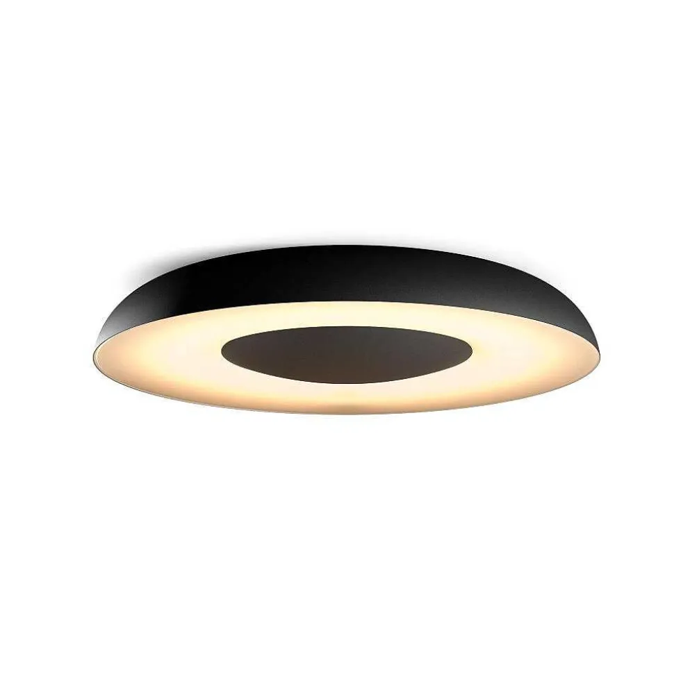 Plafonnier Philips Hue Still Led Noir, 1 Lumiere, Telecommandes