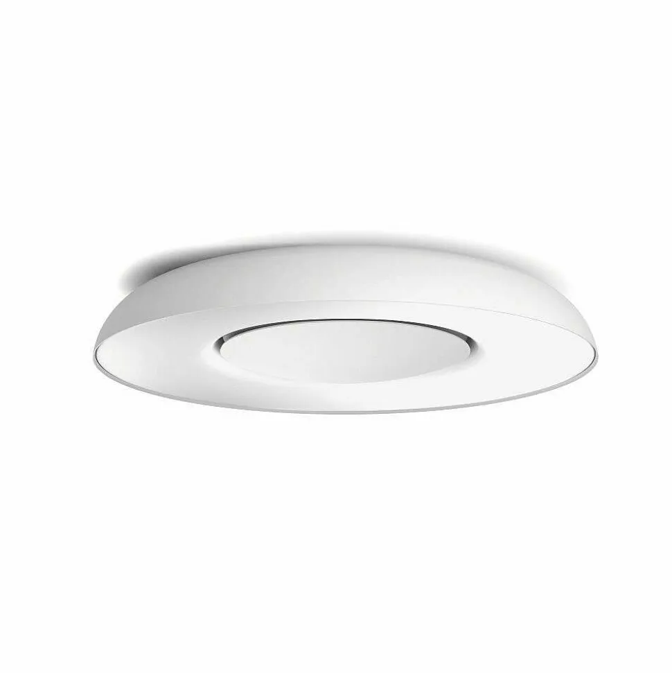 Plafonnier Philips Hue Still Led Blanc, 1 Lumiere, Telecommandes