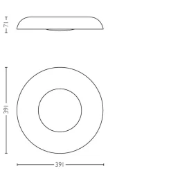 Plafonnier Philips Hue Still Led Blanc, 1 Lumiere, Telecommandes