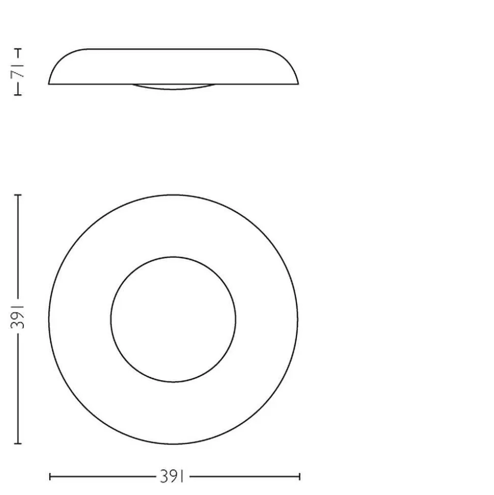 Plafonnier Philips Hue Still Led Blanc, 1 Lumiere, Telecommandes