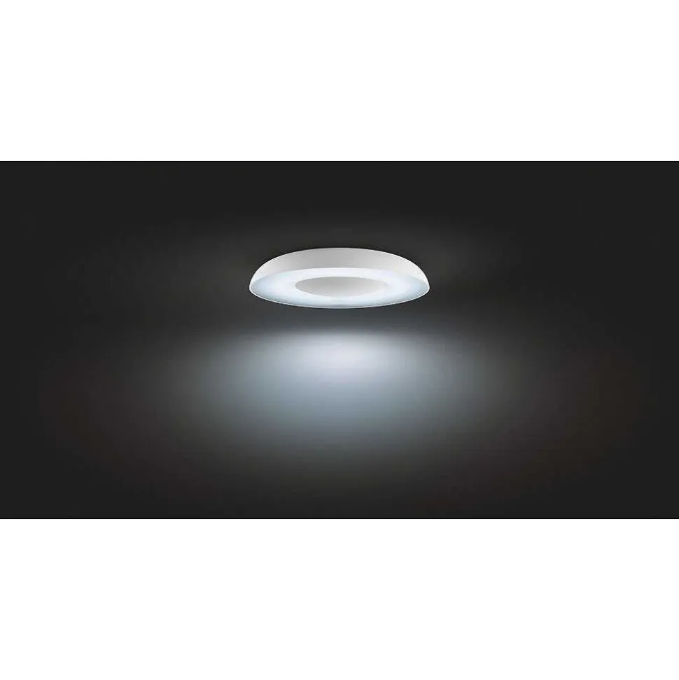 Plafonnier Philips Hue Still Led Blanc, 1 Lumiere, Telecommandes