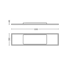 Plafonnier Philips Hue White Ambiance Aurelle Led Blanc, 1 Lumiere