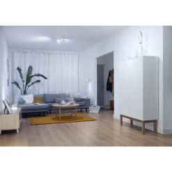 Plafonnier Philips Wiz Imageo Led Blanc, 3 Lumieres, Changeur De Couleurs