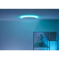 Plafonnier Philips Wiz Rune Led Blanc, 1 Lumiere, Changeur De Couleurs