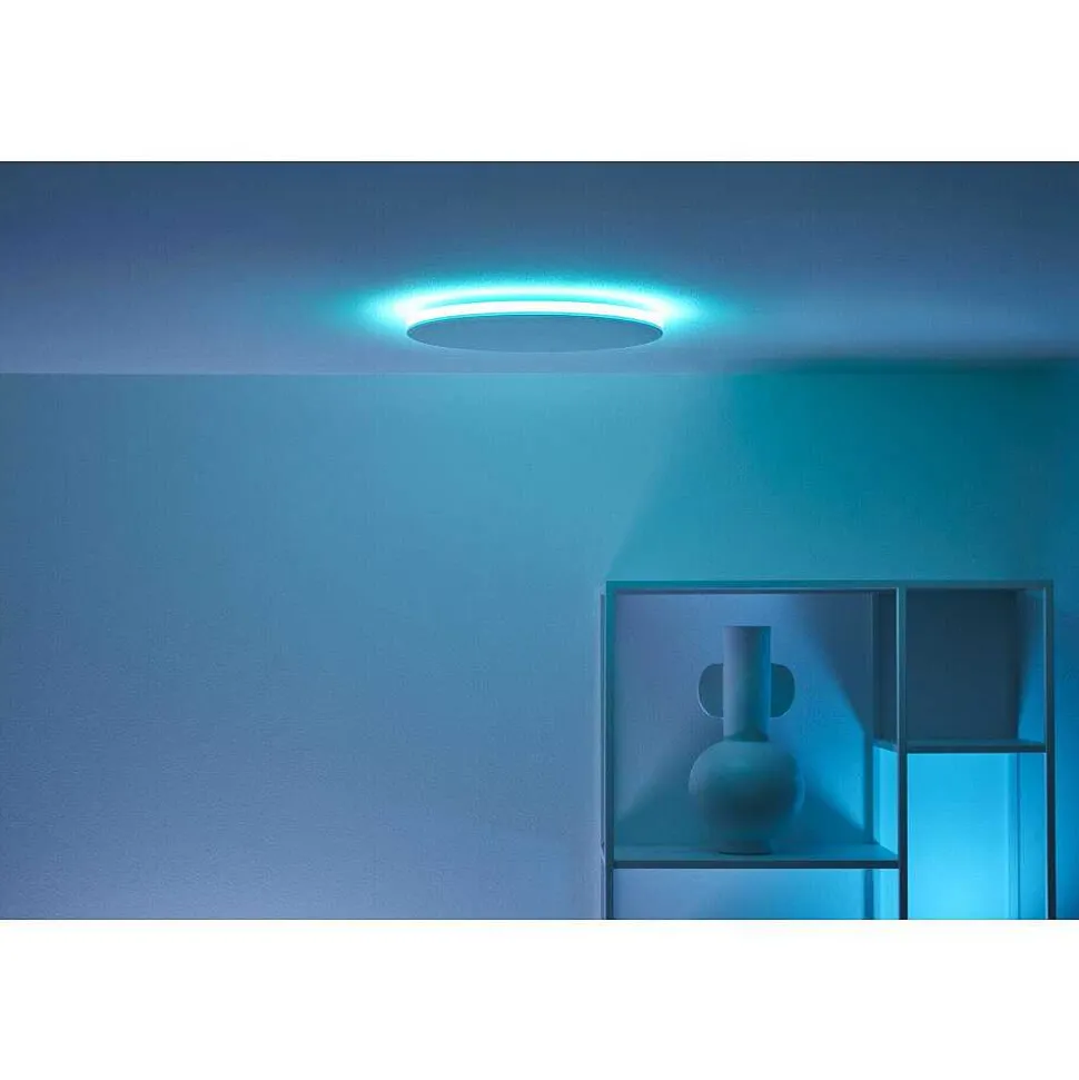 Plafonnier Philips Wiz Rune Led Blanc, 1 Lumiere, Changeur De Couleurs