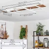 Plafonnier Pompu Led Ecru, Blanc, 1 Lumiere