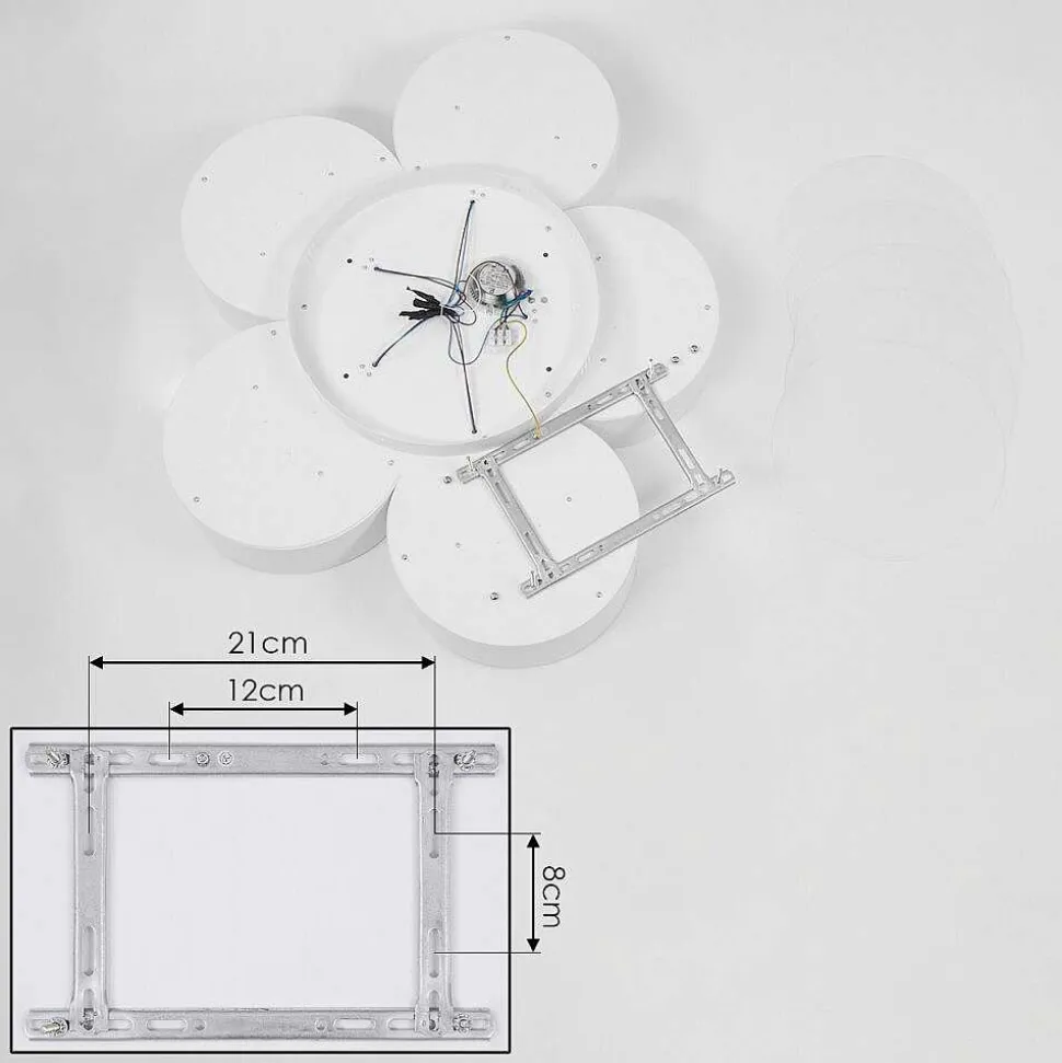 Plafonnier Purus Led Blanc, 1 Lumiere