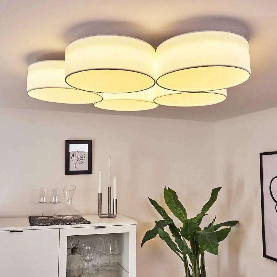 Plafonnier Purus Led Blanc, 1 Lumiere