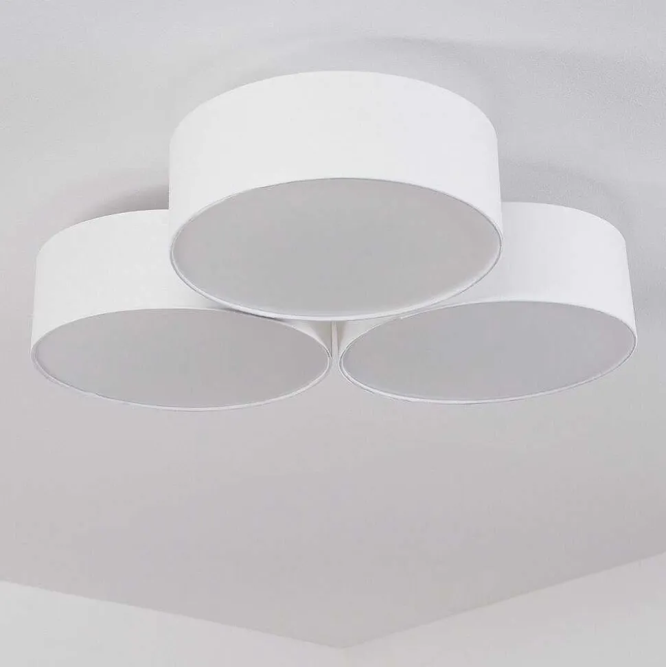 Plafonnier Purus Led Blanc, 1 Lumiere