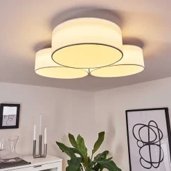 Plafonnier Purus Led Blanc, 1 Lumiere