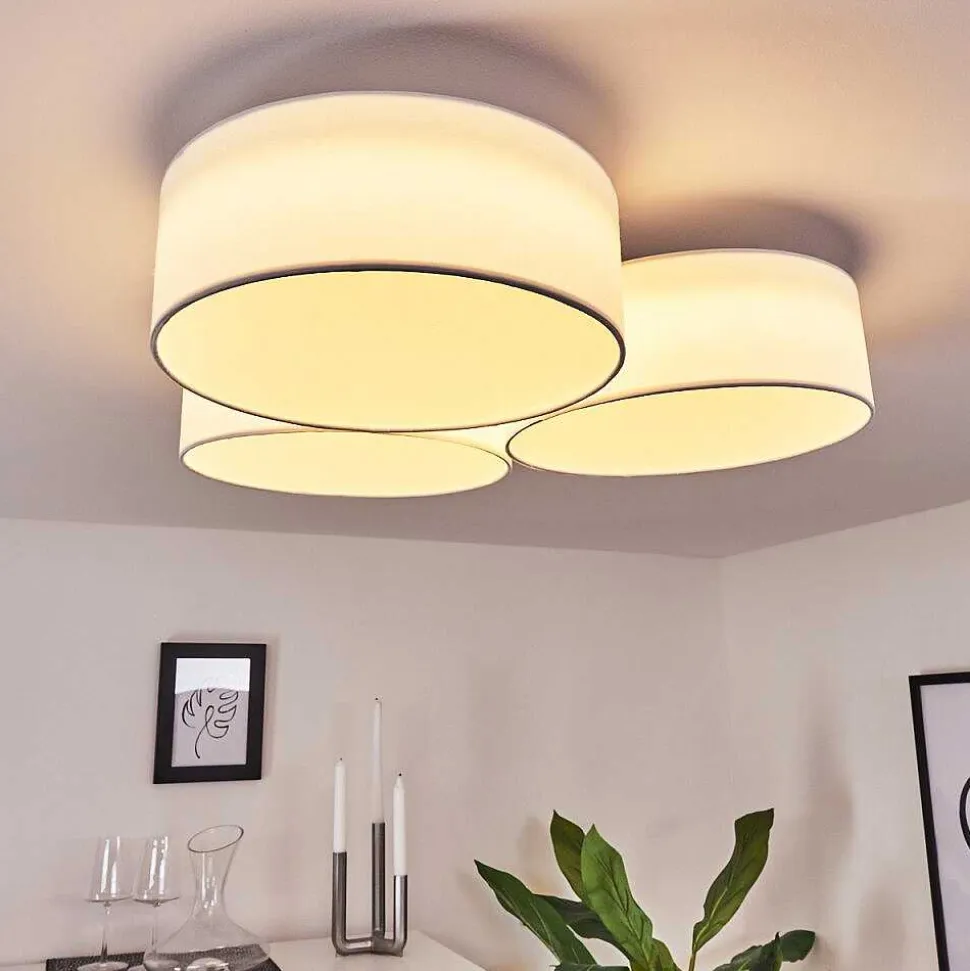 Plafonnier Purus Led Blanc, 1 Lumiere