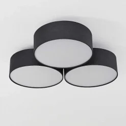 Plafonnier Purus Led Noir, 1 Lumiere