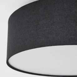 Plafonnier Purus Led Noir, 1 Lumiere