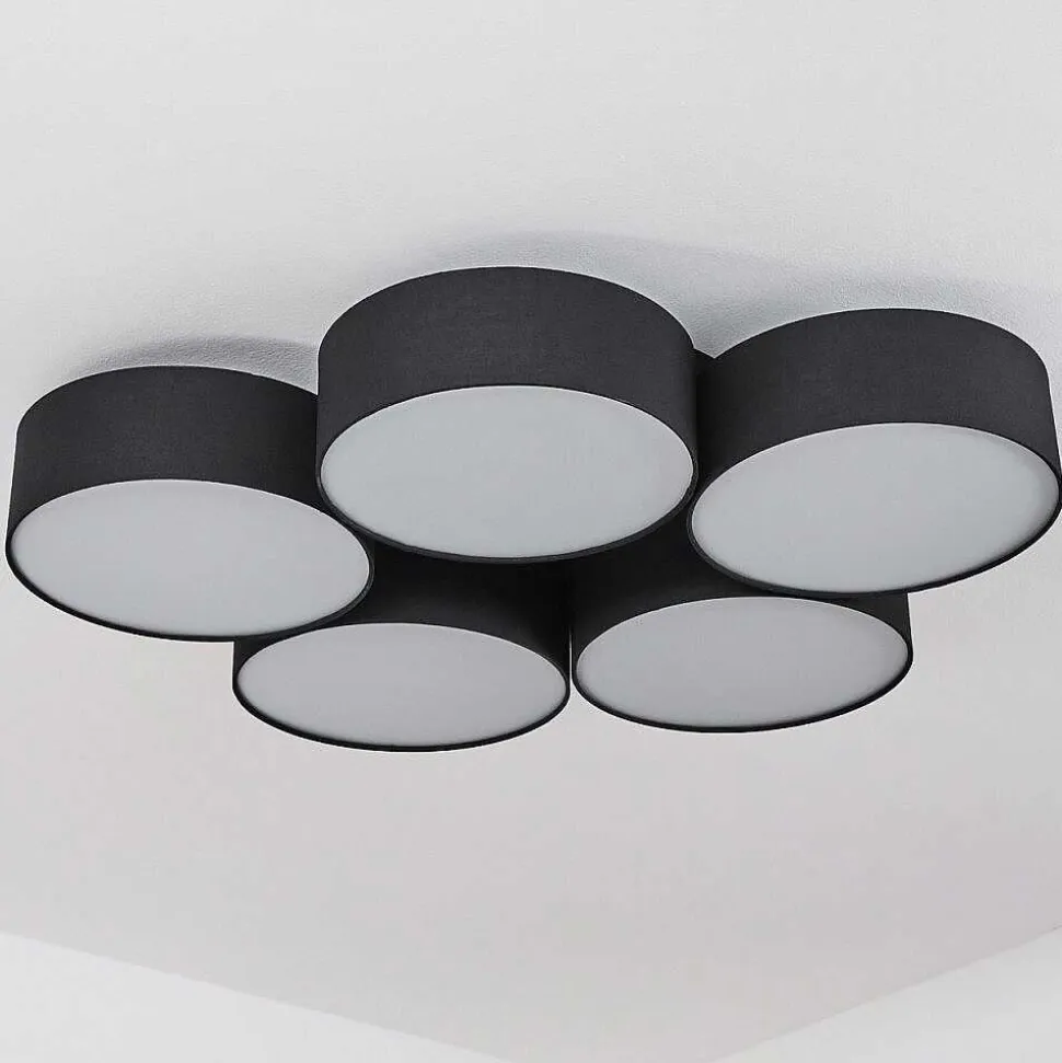 Plafonnier Purus Led Noir, 1 Lumiere