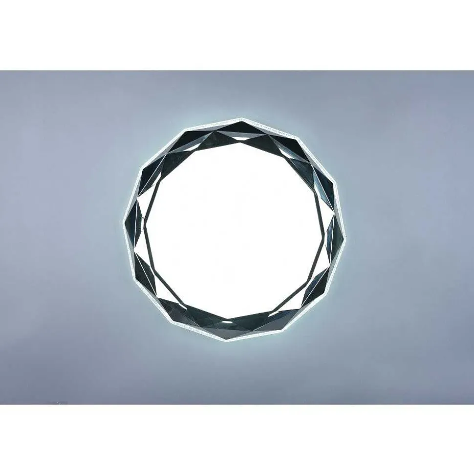 Plafonnier Reality Ando Led Chrome, 1 Lumiere, Telecommandes