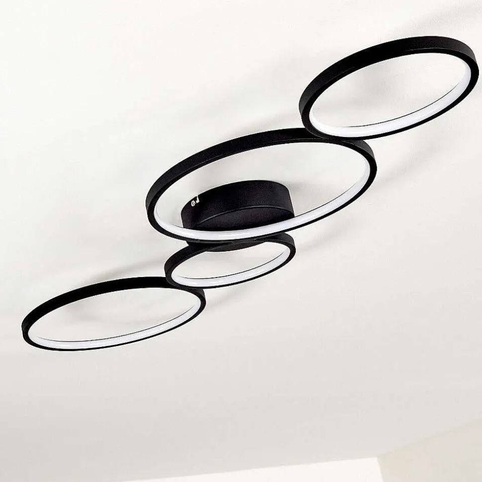 Plafonnier Rodekro Led Noir, 1 Lumiere