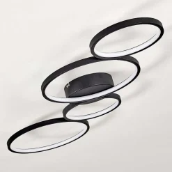 Plafonnier Rodekro Led Noir, 1 Lumiere