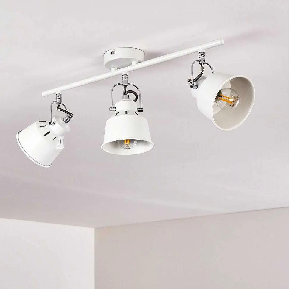 Plafonnier Safari Blanc, 3 Lumieres