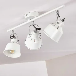 Plafonnier Safari Blanc, 3 Lumieres
