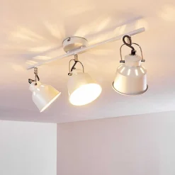 Plafonnier Safari Blanc, 3 Lumieres