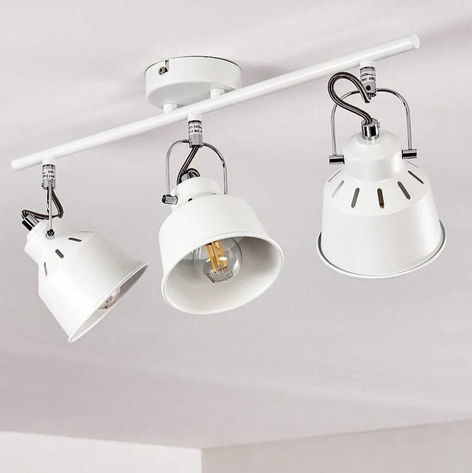 Plafonnier Safari Blanc, 3 Lumieres