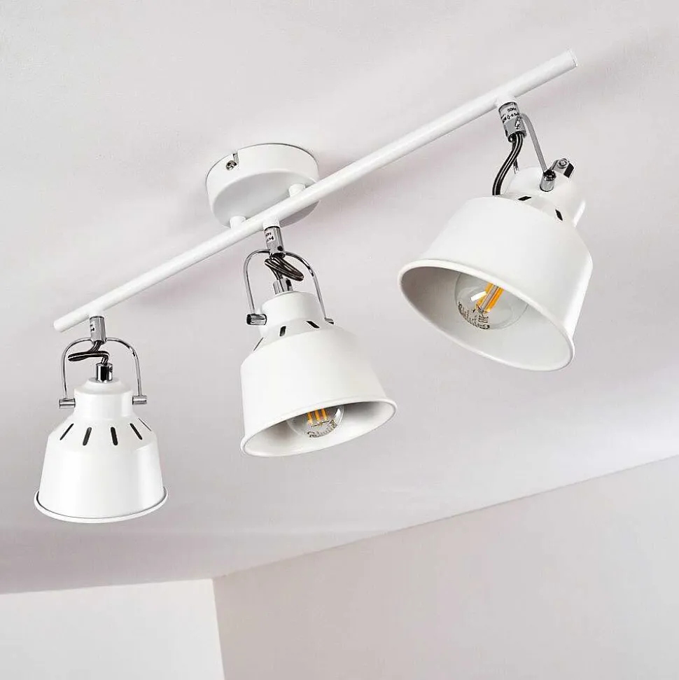 Plafonnier Safari Blanc, 3 Lumieres