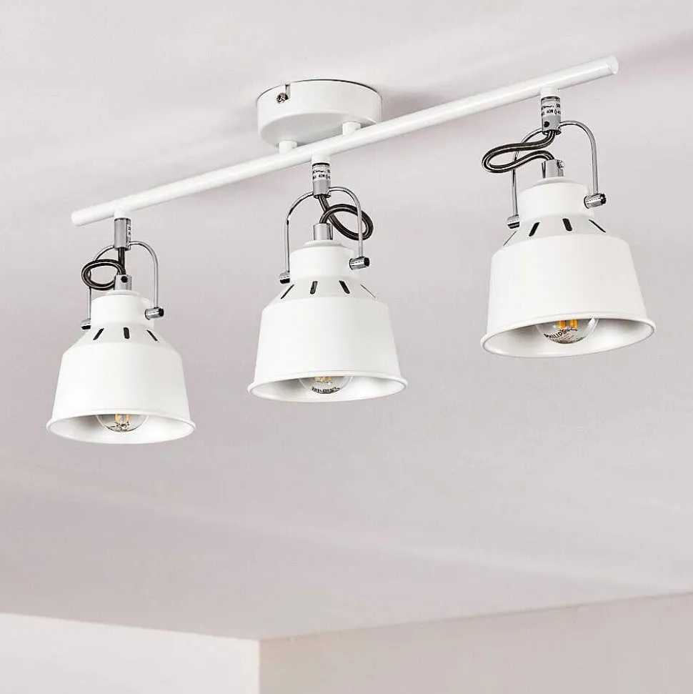 Plafonnier Safari Blanc, 3 Lumieres