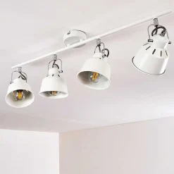 Plafonnier Safari Blanc, 4 Lumieres